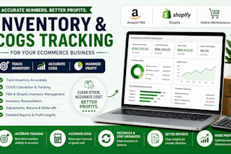 track inventory and cogs for your amazon fba or shopify store accurately