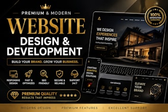 build luxury website design and website development