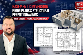 draw north carolina virginia basement conversion renovation floor plans