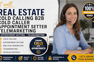 real estate cold calling b2b cold caller appointment setter telemarketing