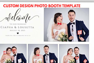 design a unique photobooth templates and photo booth 360 overlay