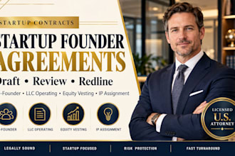 draft or review your startup founder and equity agreements