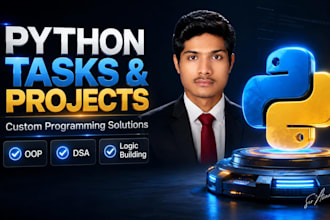 do your python programming tasks and custom projects