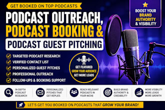 do podcast outreach podcast booking and podcast guest pitching