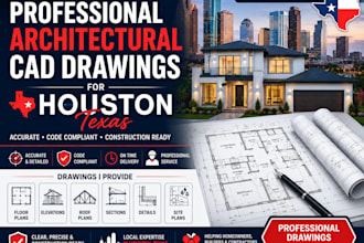 do permit ready architectural cad drawings for houston texas