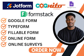 create google form, online surveys, questionnaire, quiz, type form, jotform