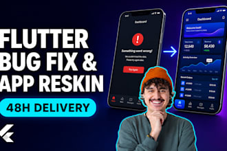 do flutter app development flutterflow bug fix app nocode ios android mobile app