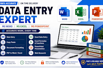 data entry  ms word  ms excel  powerpoint