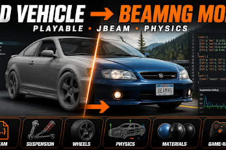 convert any 3d vehicle into beamng drive playable mod