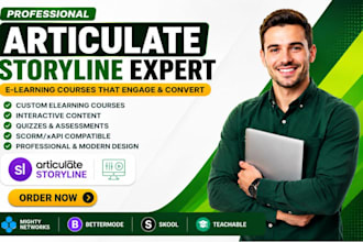 design and develop an interactive elearning course in articulate storyline 360