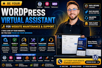 be your wordpress virtual assistant for wordpress website management and support