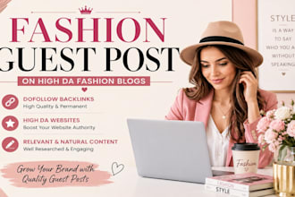 do guest post on fashion blogs or high da fashion backlink