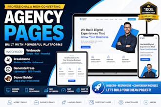 create webnode platform breakdance generatepress beaver builder agency website