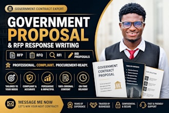 write governments contract proposals, rfp, rfq and bid response