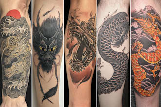 design a professional japanese tattoo design