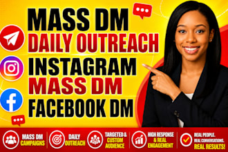 do mass dm instagram facebook mass dm linkedin daily outreach