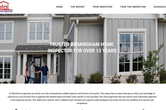 build squarespace home inspector website property inspection website
