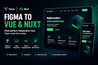convert figma to vuejs or nuxtjs website