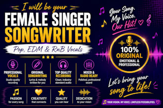 write an emotional custom love song for wedding, birthday or anniversary