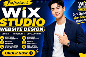 design wix studio website redesign wix studio responsive business website