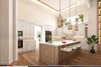 do interior design of house apartment realistic exterior