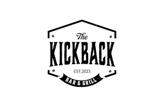 design branding kickback bar grill logo
