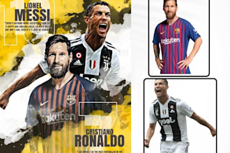 design a professional sports event poster and flyer