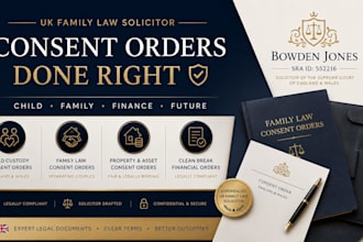 draft a bespoke child custody consent order for england and wales