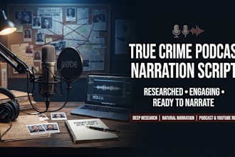 write engaging true crime podcast and narration scripts