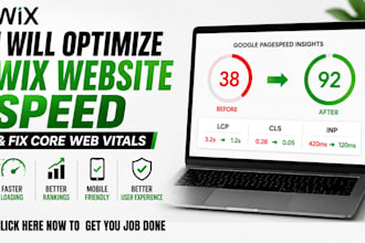 optimize wix website speed mobile performance and core web vitals