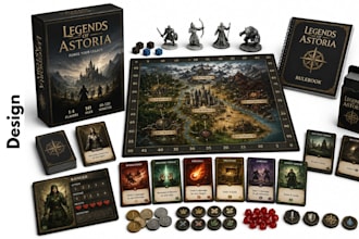 design board game design card game tabletop tcg cards board game art card box