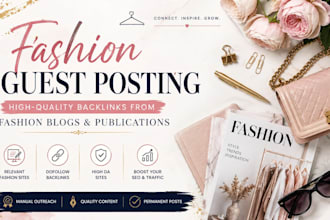 provide premium fashion guest posts and quality backlinks