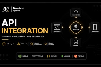 do API integration and connect your applications with nodejs