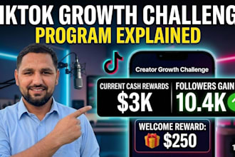 join the tiktok growth challenge directly on your account