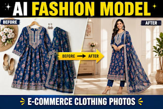 create ai fashion model photos for clothing products