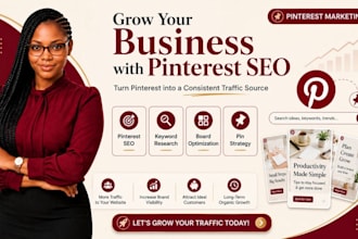 create a pinterest SEO strategy and pins to grow your website traffic