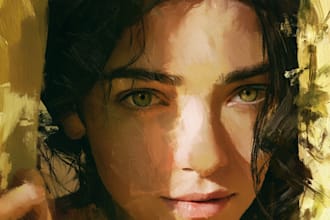 unique oil painting portrait no ai
