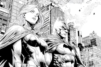 manga comic book illustration manga artist or webtoon cover