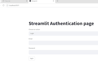 build a streamlit python web app, dashboard or mini project