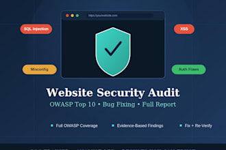 audit your website security against owasp top 10 and fix bugs