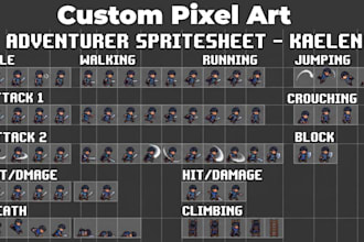 pixel art character pixel art sprite sheet animation pixel art animation
