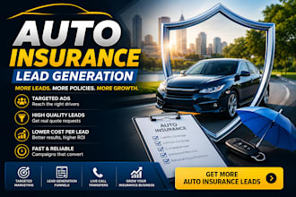 run google and facebook ads for auto insurance leads