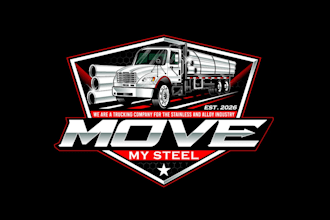 design superb modern  trucking  logo with express delivery
