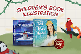 draw KDP ready children book illustrations