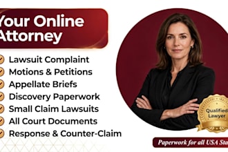 draft court documents, complaints and represent clients in court