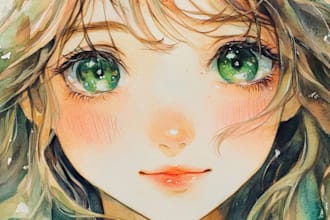 watercolor portrait painting, photo to watercolor portrait
