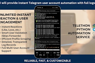 automate your telegram user account using telethon