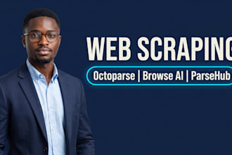 do web scraping using apify, octoparse browse ai or parsehub