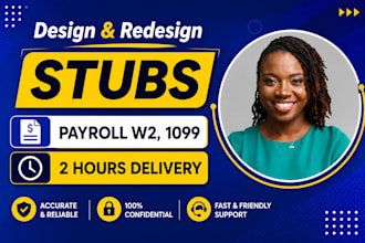 calculate payroll stubs, w2 for you and employee in 2 hours