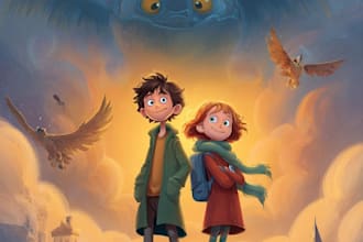 children book cover and children book illustrations